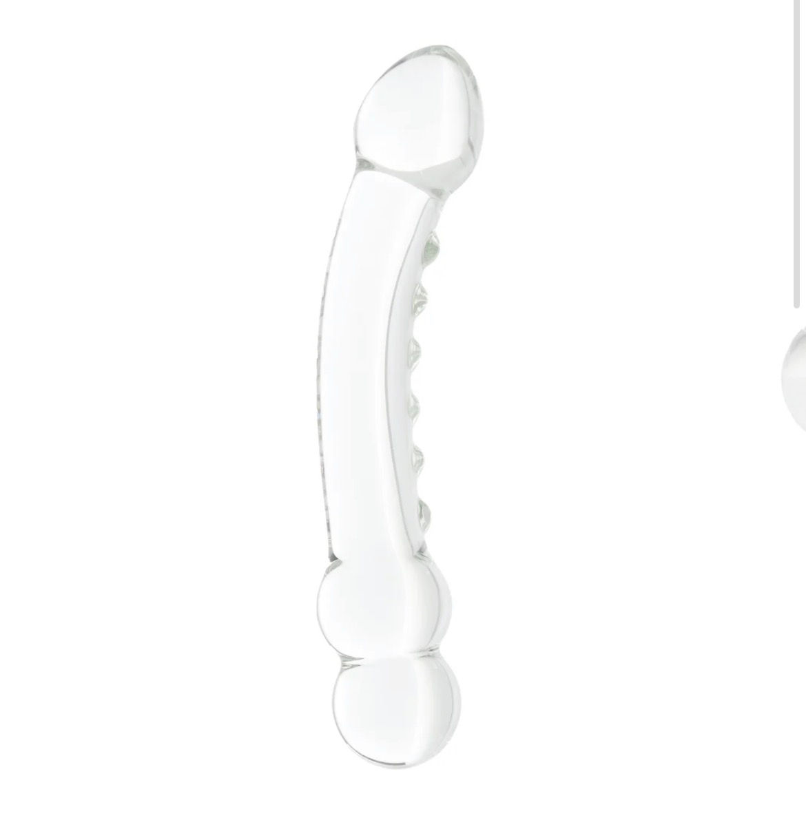 Clarity Celestial Ridge Double-Ended Glass Dildo