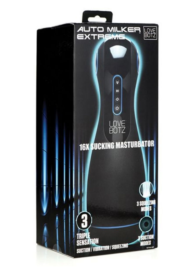 The Milker Auto Milker Extreme 16x Sucking Masturbator-Black