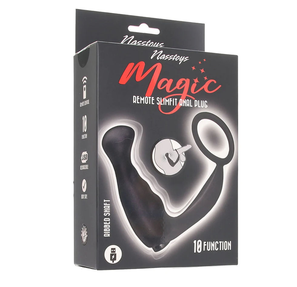 Nasstoys Magic Remote SlimFit Anal Plug and Ring