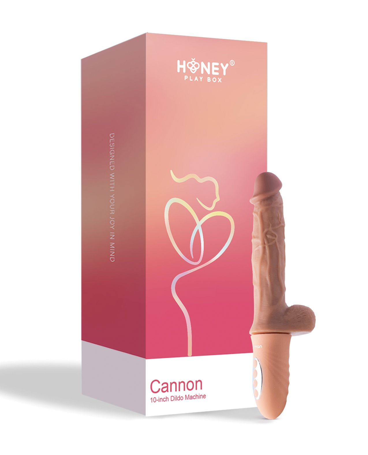 Cannon 10" Dildo Handheld Sex Machine - Light