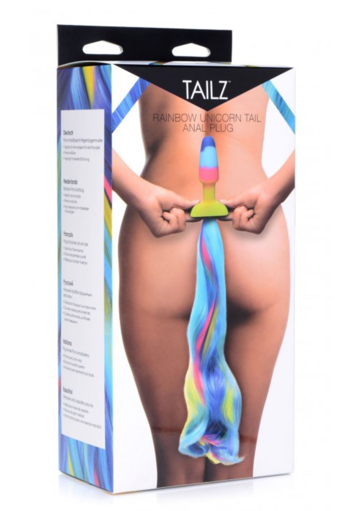 Rainbow Unicorn Tail Anal Plug