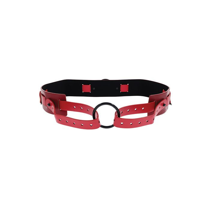 Thumbnail: Sex & Mischief Ex's & Oh's Bound & Belted - Red/Black