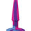 Thumbnail: A Play 5" Groovy Silicone Anal Plug - Multicolor/Pink