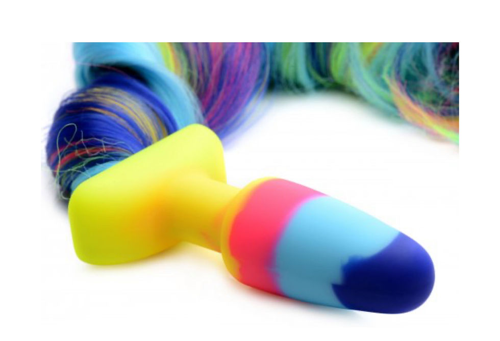Thumbnail: Rainbow Unicorn Tail Anal Plug