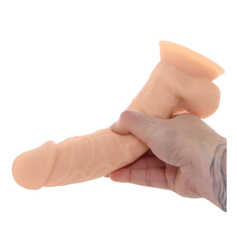 Thumbnail: Doc Johnson SILEX-D The Original 8 Inch Model 1 Dildo in Vanilla