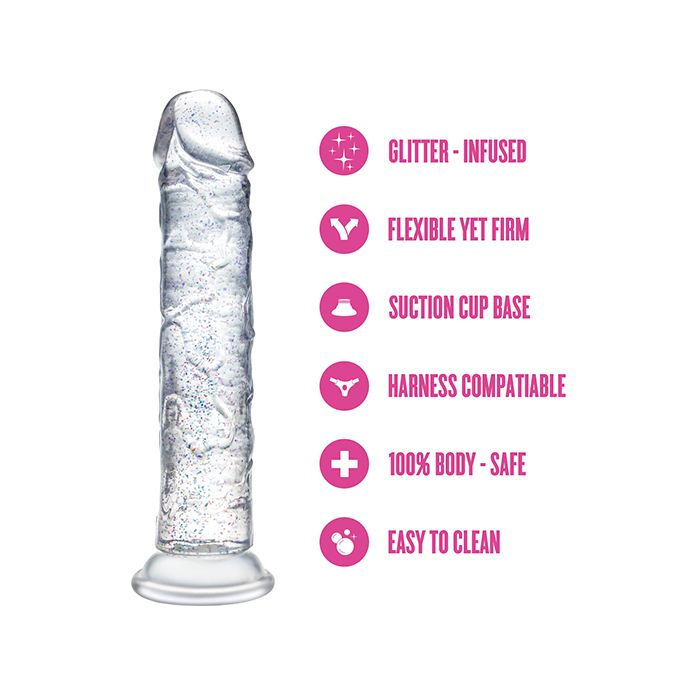 Thumbnail: Blush Naturally Yours - Glamor - Sparkling Clear Dildo