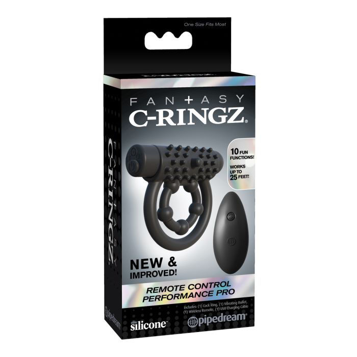 Fantasy C-Ringz Remote Control Performance Pro - Black