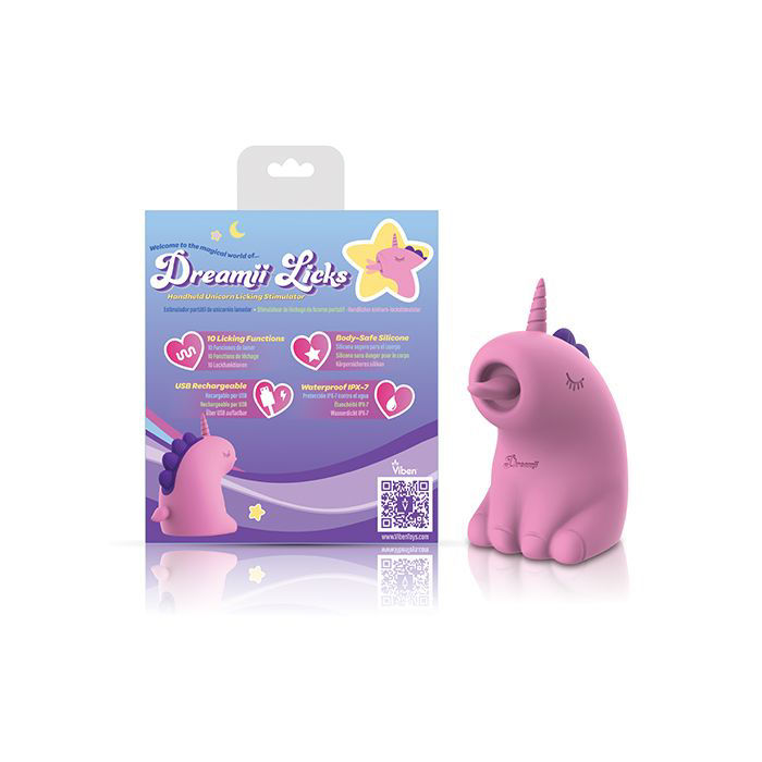 Thumbnail: Dreamii Licking Unicorn Stimulator - Mystical Pink 
