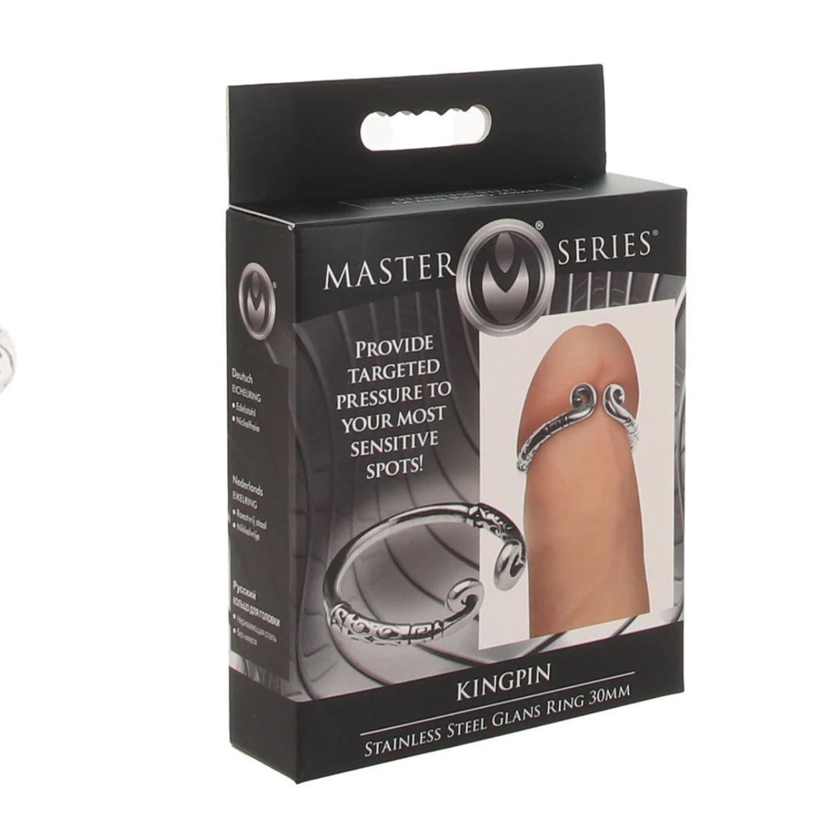 XR Brands Master Series Kingpin Stainless Steel 30mm Glans Ring