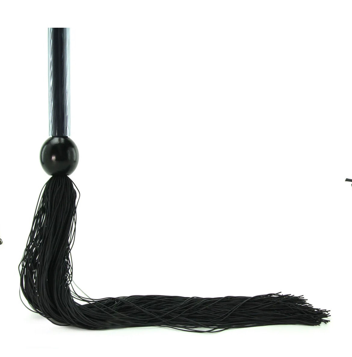 Large 22" Rubber Whip in Black