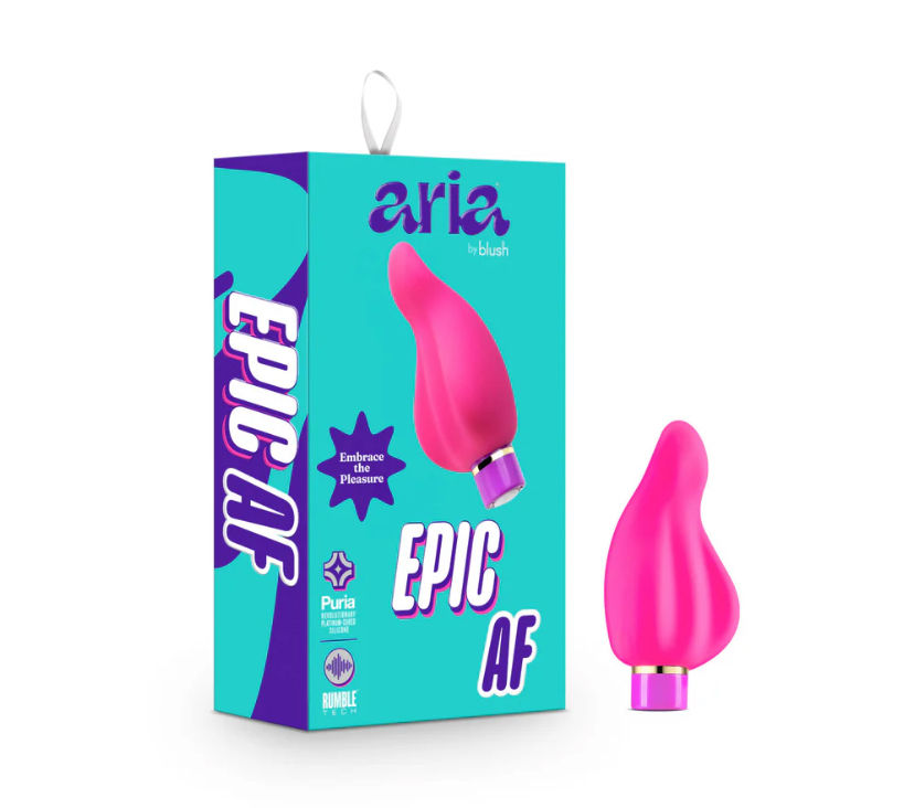 Curved Fuchsia Silicone Vibrator