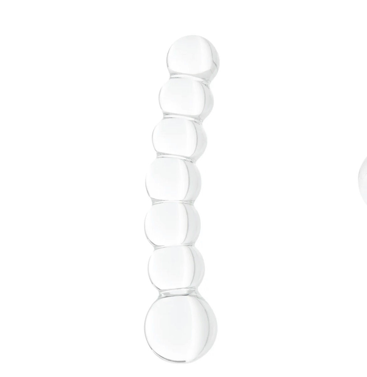 Clarity Celestial Orb Beaded Glass Dildo