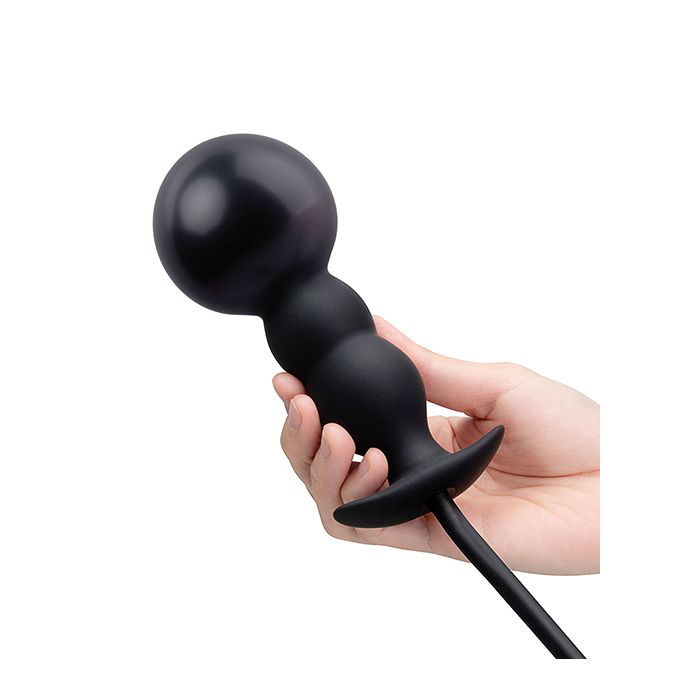 Thumbnail: b-Vibe Beaded Inflatable Anal Plug w/Hand Pump