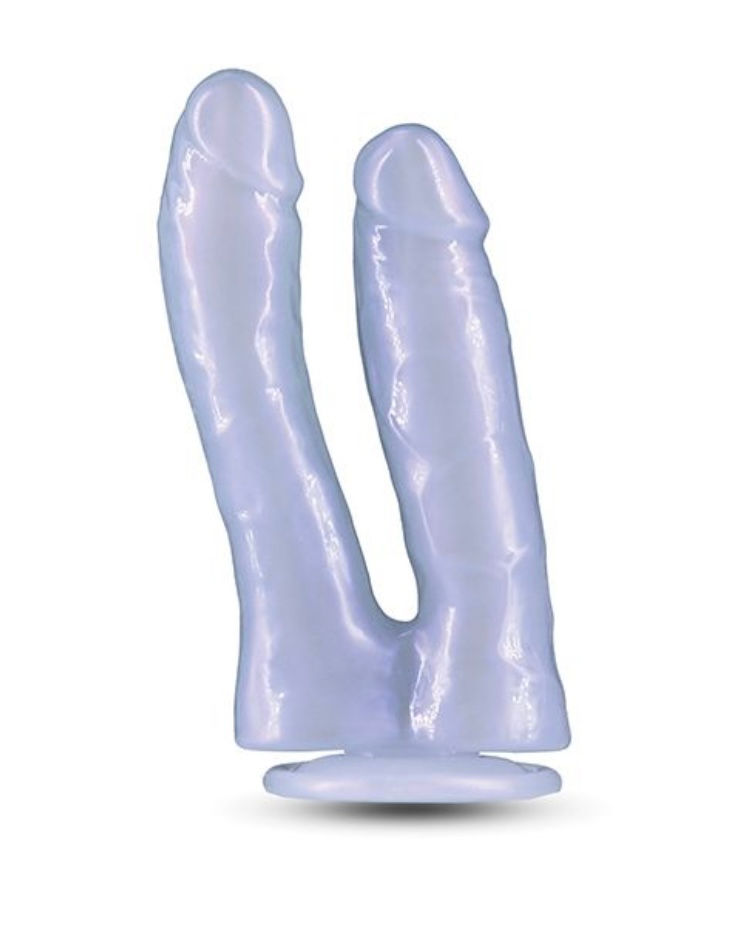 Thumbnail: Fantasia Double Trouble Dildo - Azure