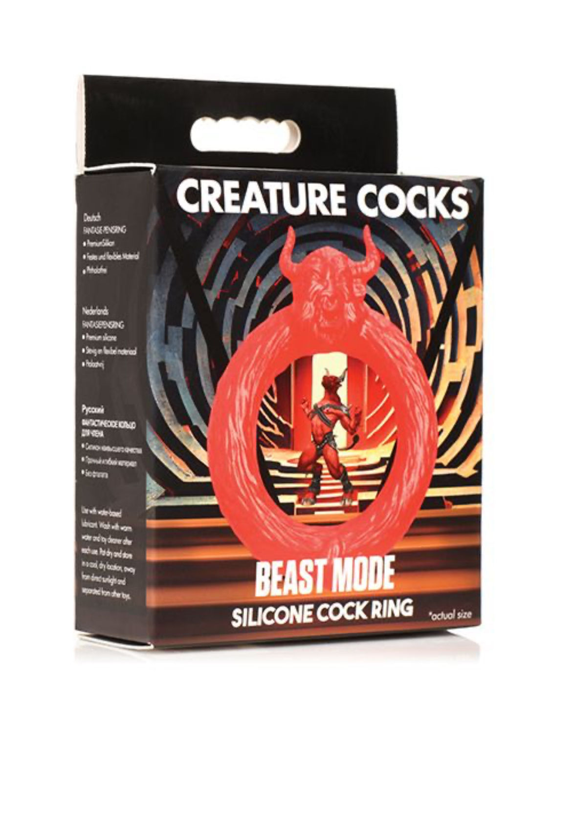 Creature Cocks Beast Mode Silicone Cock Ring - Red