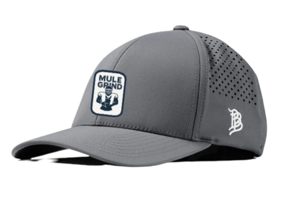 Mule Grind Branded Bills Curved Performance Cap with Patch