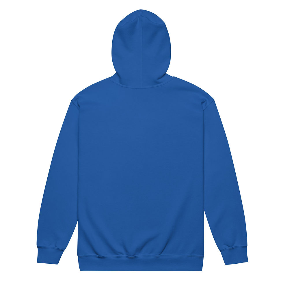 Thumbnail: Unisex heavy blend zip hoodie (dark colors with white square logo)