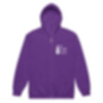 Thumbnail: Unisex heavy blend zip hoodie (dark colors with white square logo)