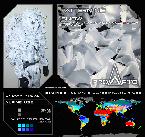 ProApto Pattern n.6 SNOW Alpine Woods waterproof breathable IR Thermal Ghillie Suit NVG.pn