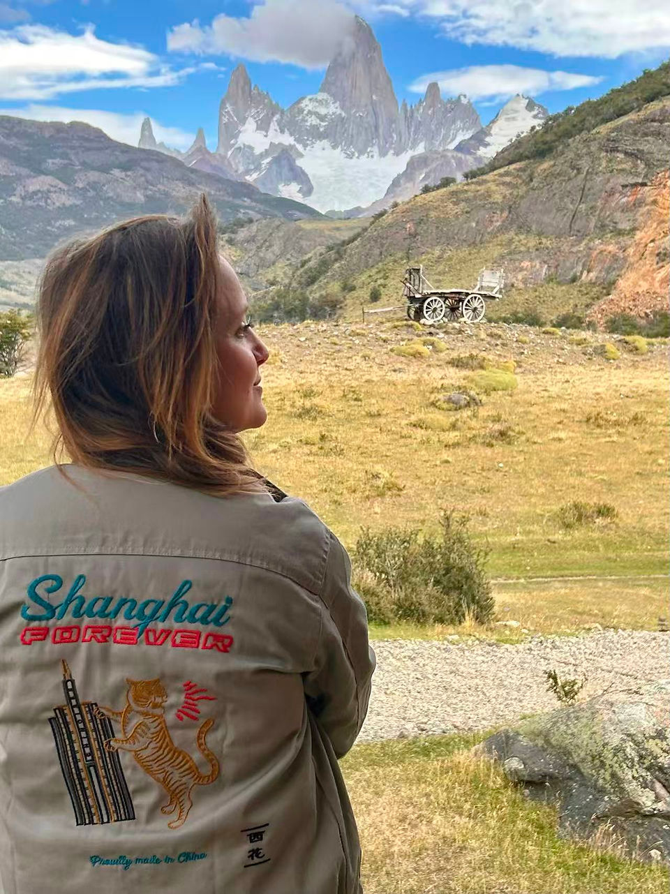 Voyageuses Paris face au Fitz Roy à l'estancia Bonanza
