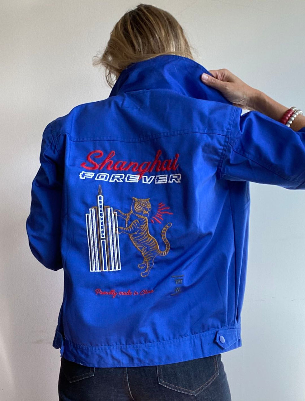 Miniature : Veste « Worker », brodée “Shanghai Forever”