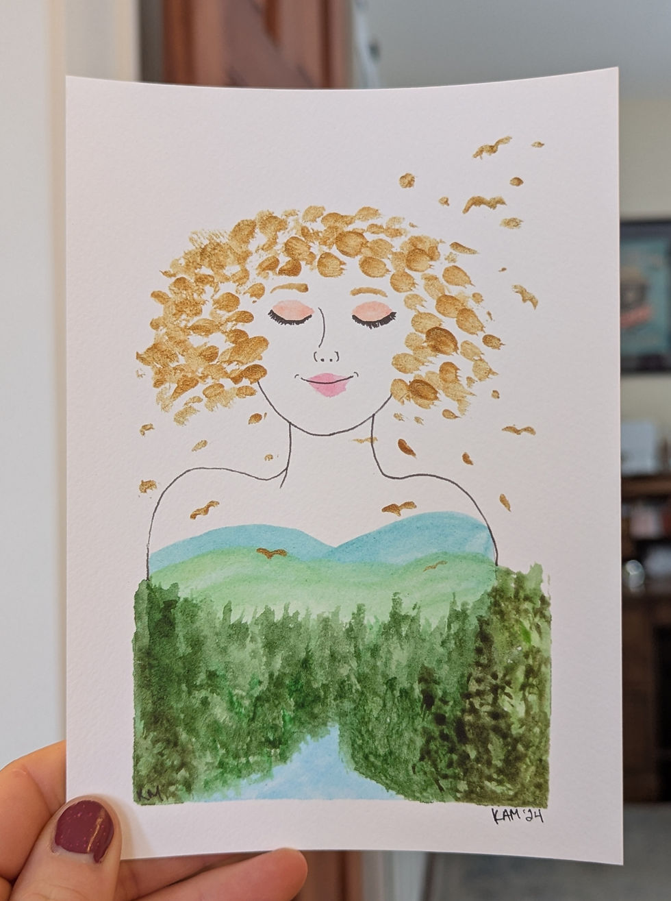 Golden Mother Print (5x7)