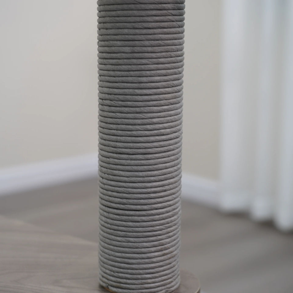 Petpals Cullen PP220876 cat tree with EZ Twist recycled paper rope scratching post