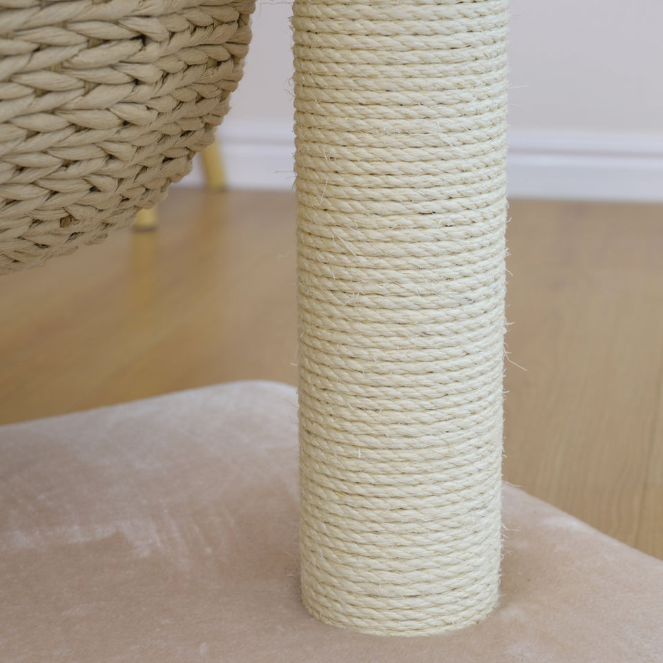 Petpals Cozy PP9058A cat tree with EZ Twist sisal scratching post