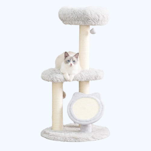 Rockview 2-Level Cat Tree - Natural Sisal Posts | PetPals®