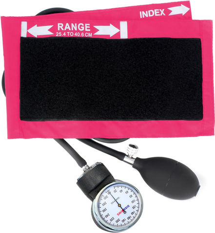 Manual Blood Pressure Cuff Pink
