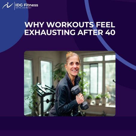 Woman over 40 holding a dumbbell, looking confident and energized, representing smarter workouts after 40