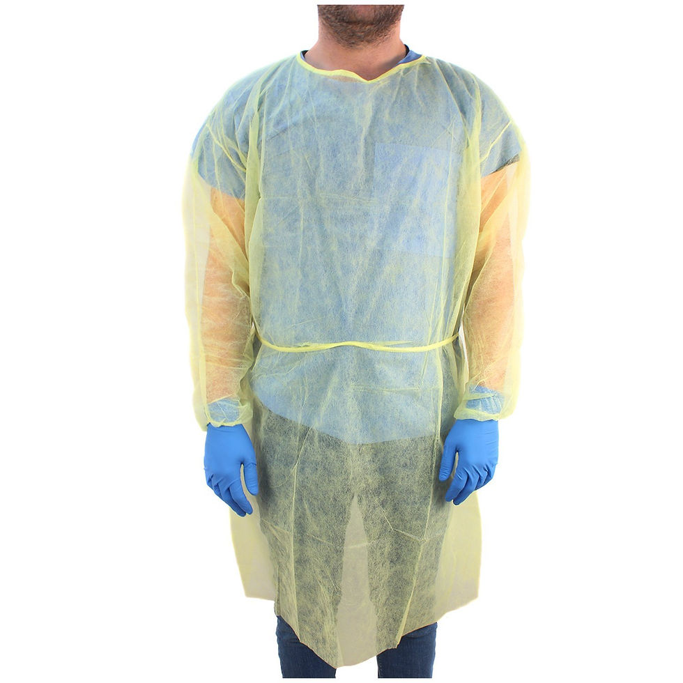 Yellow Isolation Gown