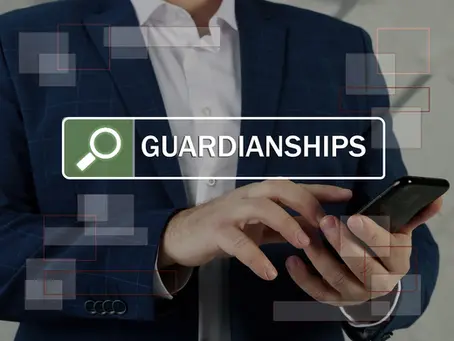a person reading about the differences between Guardianship vs. Adoption on his phone
