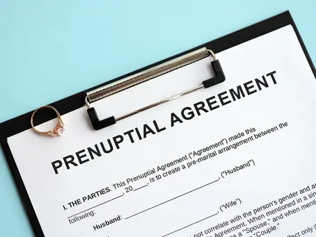 Prenuptial agreement paperwork