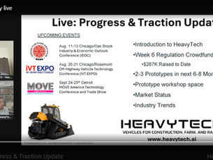 HeavyTech Hosts Live Update Webinar on LinkedIn: Progress, Traction, and What’s Ahead