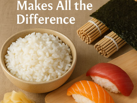 two nigiri and bowl with rice