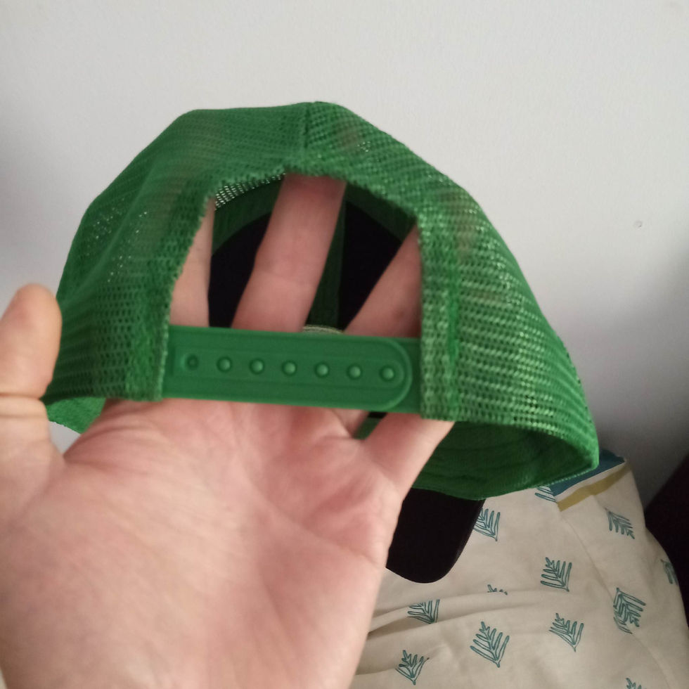 Miniatura: Jockey John Deere Negro Malla Verde