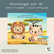 Les animaux de la savane - phonème /R/