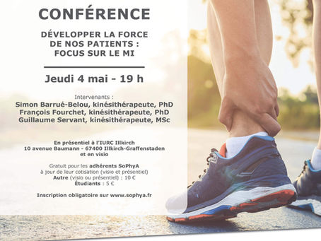 REPLAY CONFÉRENCE : Développer la force de nos patients : focus sur le membre inférieur