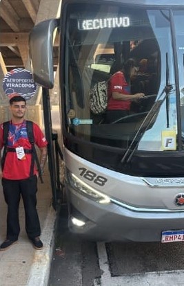 Embarque dos passageiros no Aeroporto