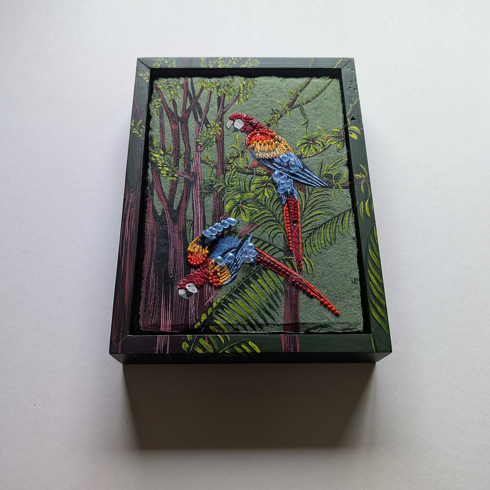 Thumbnail: Tropical Rainforest Scarlet Macaws