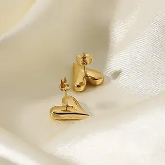 Thumbnail: All Hearts & Gold (Earrings)