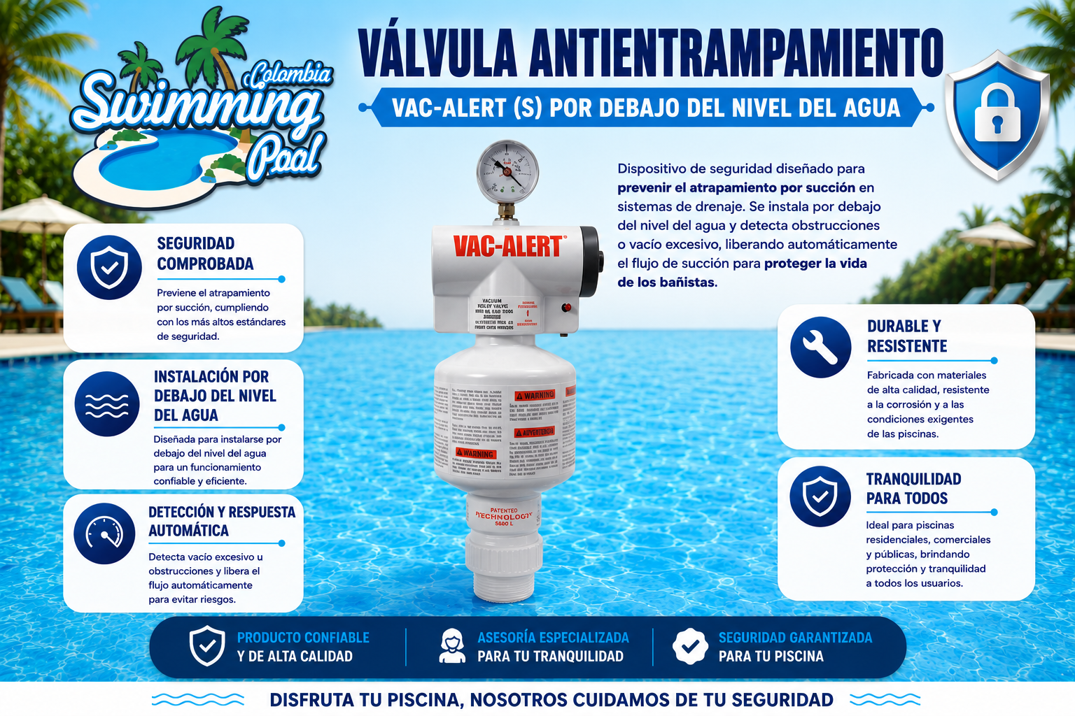 Válvula Anti entrampamiento VAC-ALERT (S)