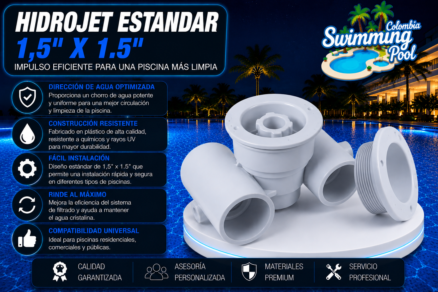 HIDROJET ESTANDAR 1,5" X 1,5"