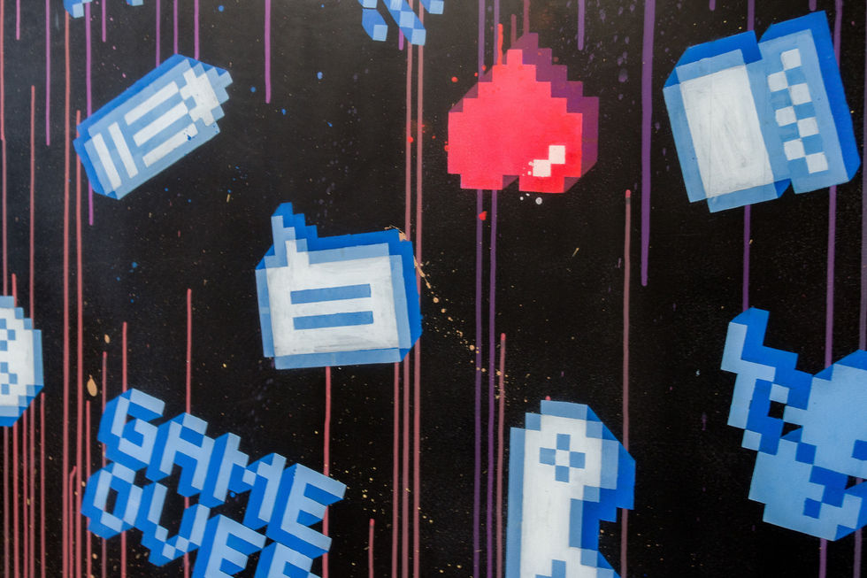 Game Over Tisch, Detail