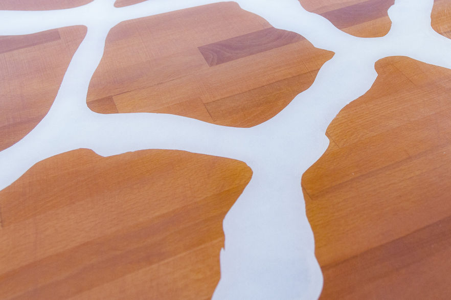 Epoxidharz Tisch GIRAFFE 150 × 90 cm handbemalt