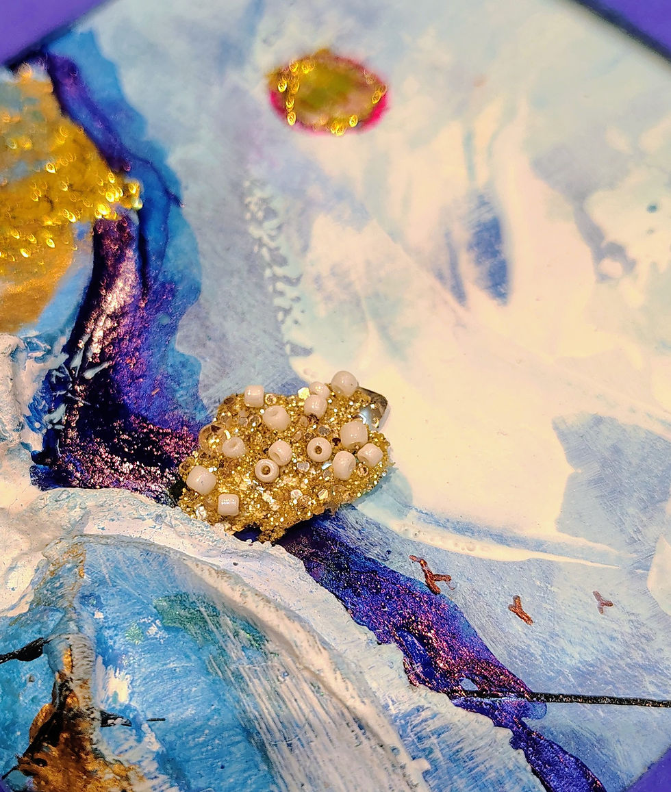 Thumbnail: Terre de givre 16x16 cm