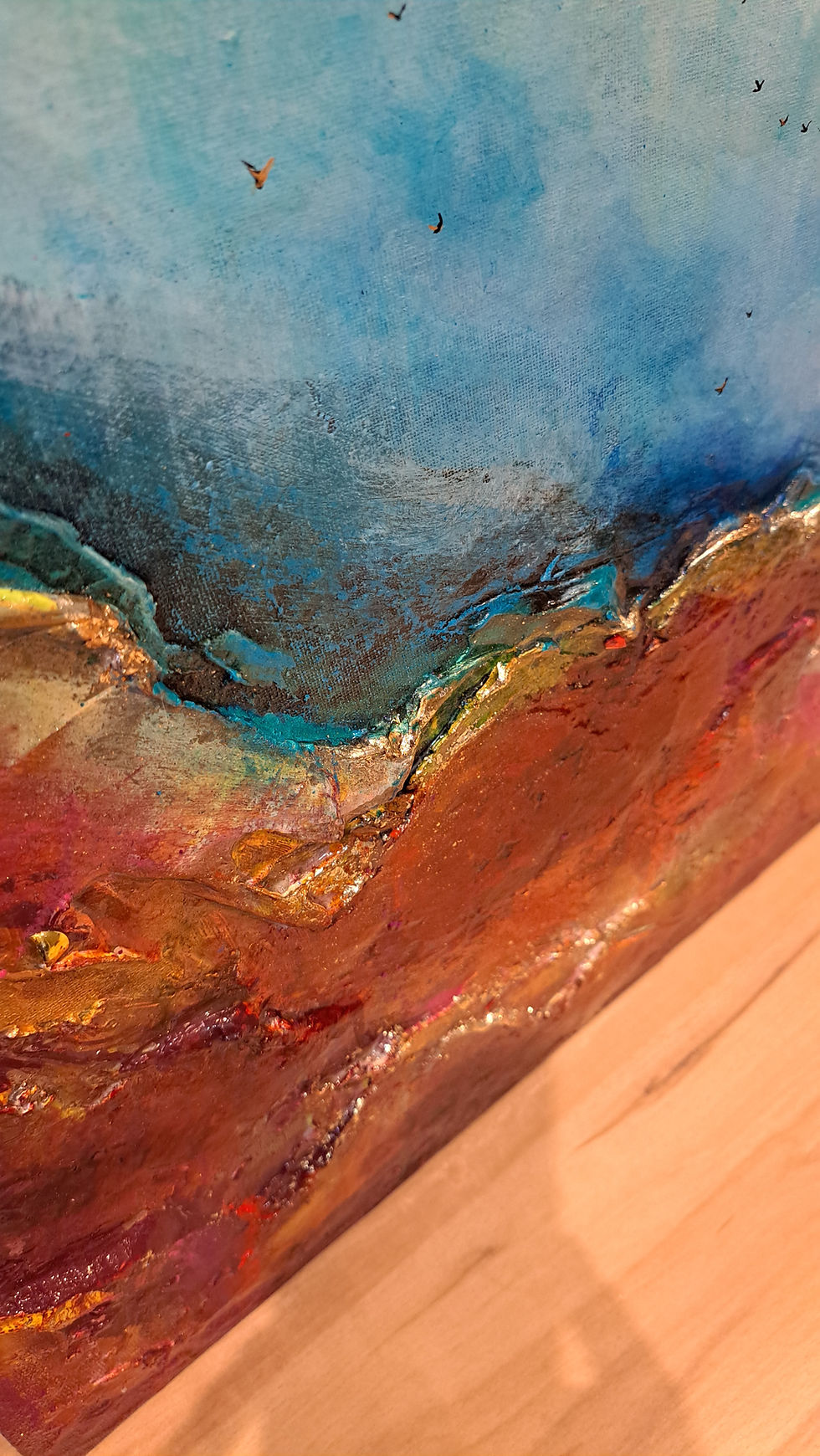 Miniature : Les terres fleuries 100x80cm 
