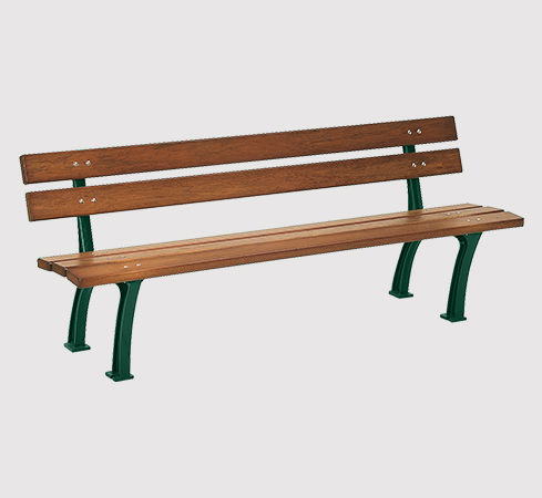 Miniature : Banc BONNIEUX - En lames de bois exotique