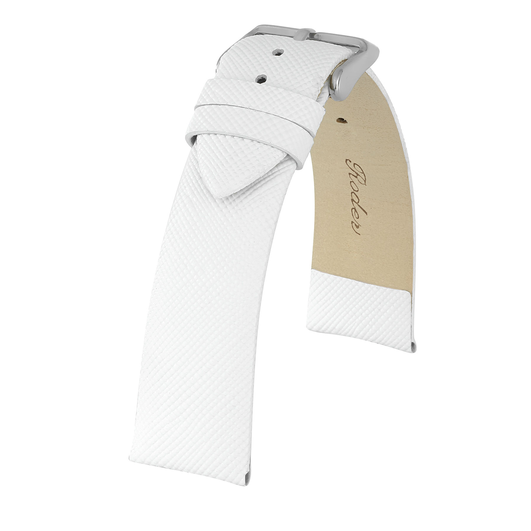 R4107 RODER DERİ KAYIŞ - BEYAZ